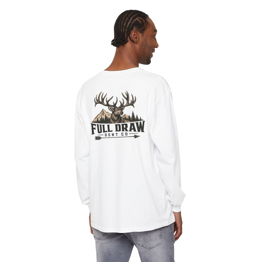 Full Draw Hunt Co. Long Sleeve Tee — Elk Logo Hunting Shirt
