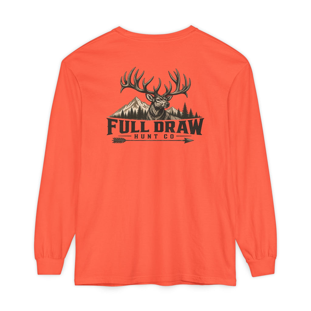Full Draw Hunt Co. Long Sleeve Tee — Elk Logo Hunting Shirt