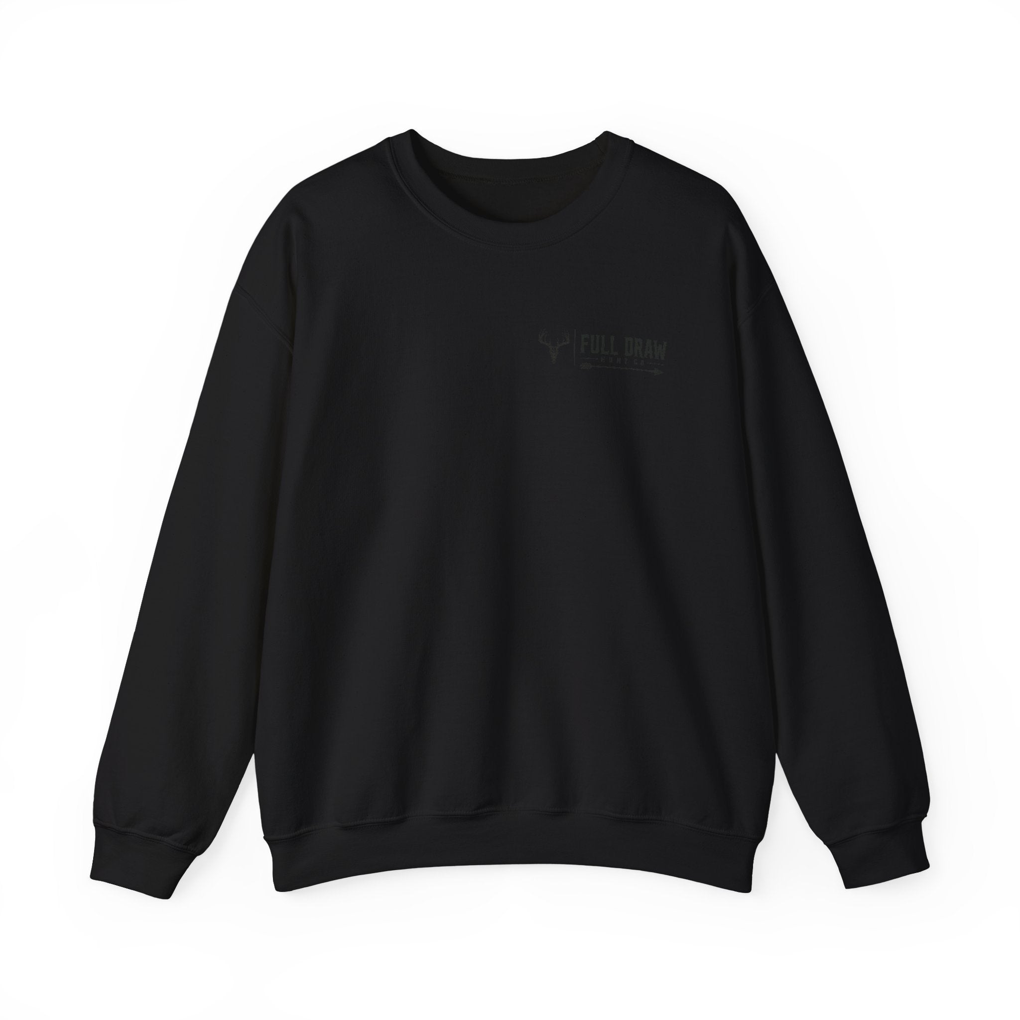 Hunting Crewneck Sweatshirt – "Full Draw Hunt Co." Mountain Sunrise Design