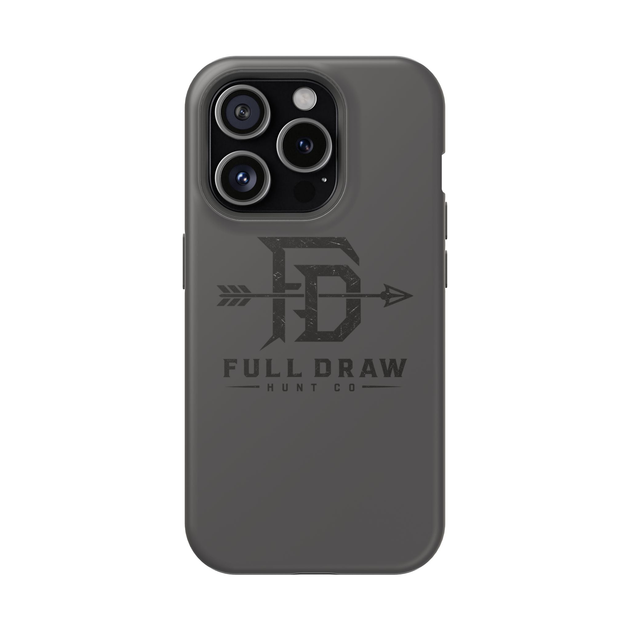 Full Draw Hunt Co. Impact-Resistant Phone Case — Rugged Archer Logo Protective Case