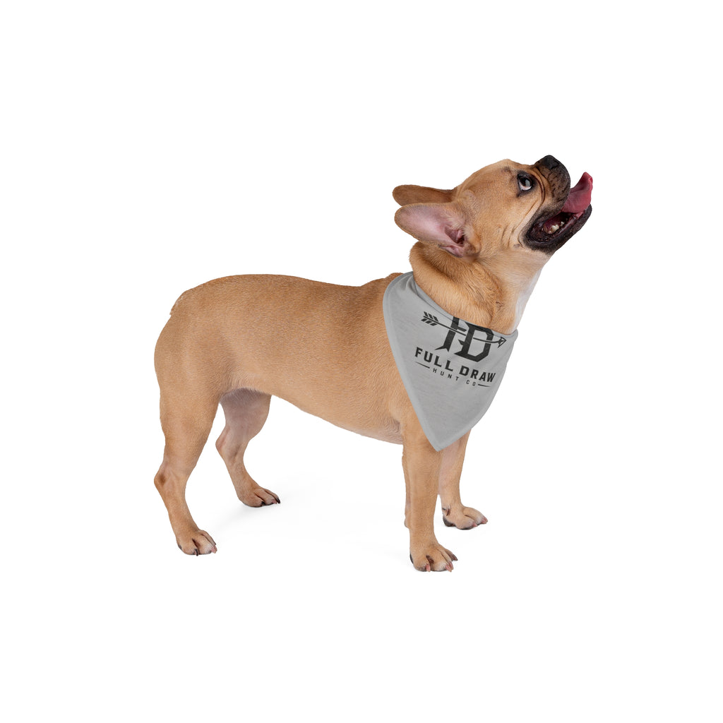 Full Draw Pet Bandana — Rustic Hunting Arrow Logo for Dogs & Cats