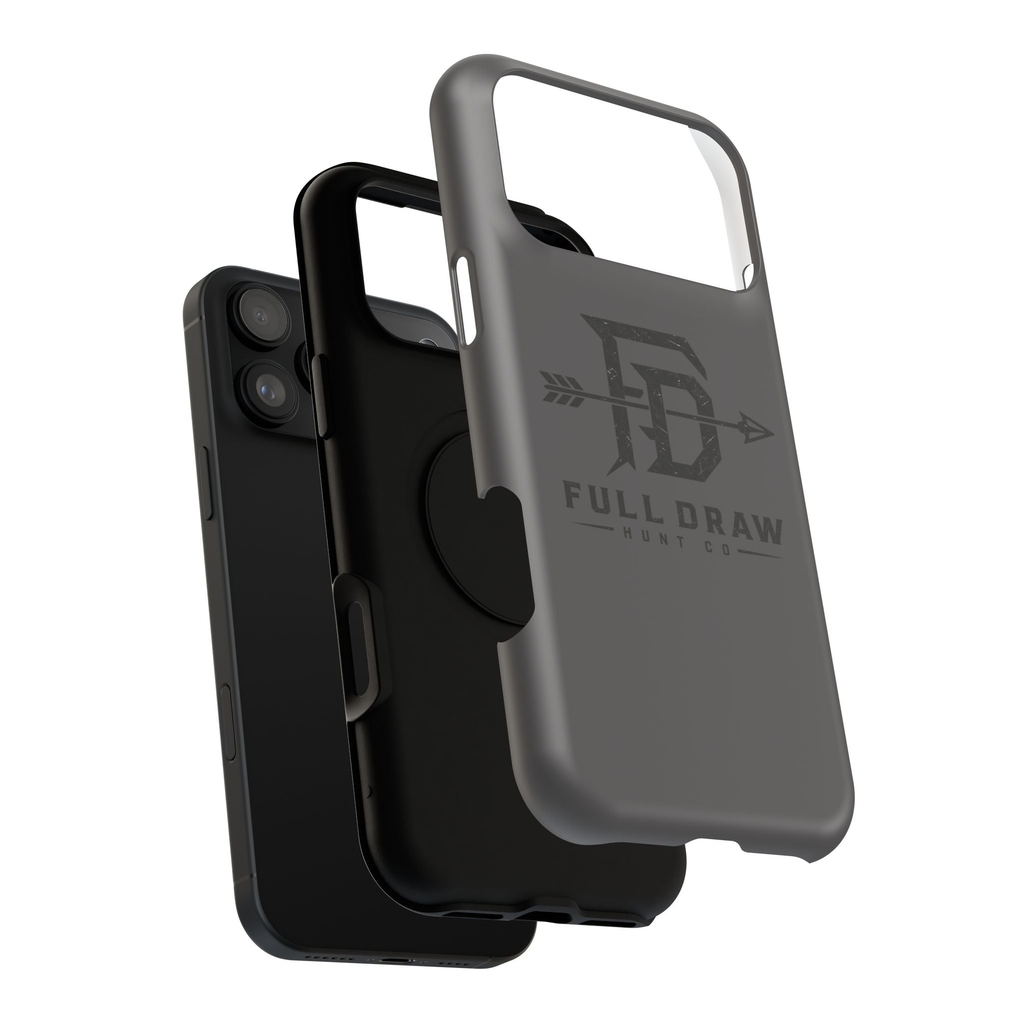 Full Draw Hunt Co. Impact-Resistant Phone Case — Rugged Archer Logo Protective Case
