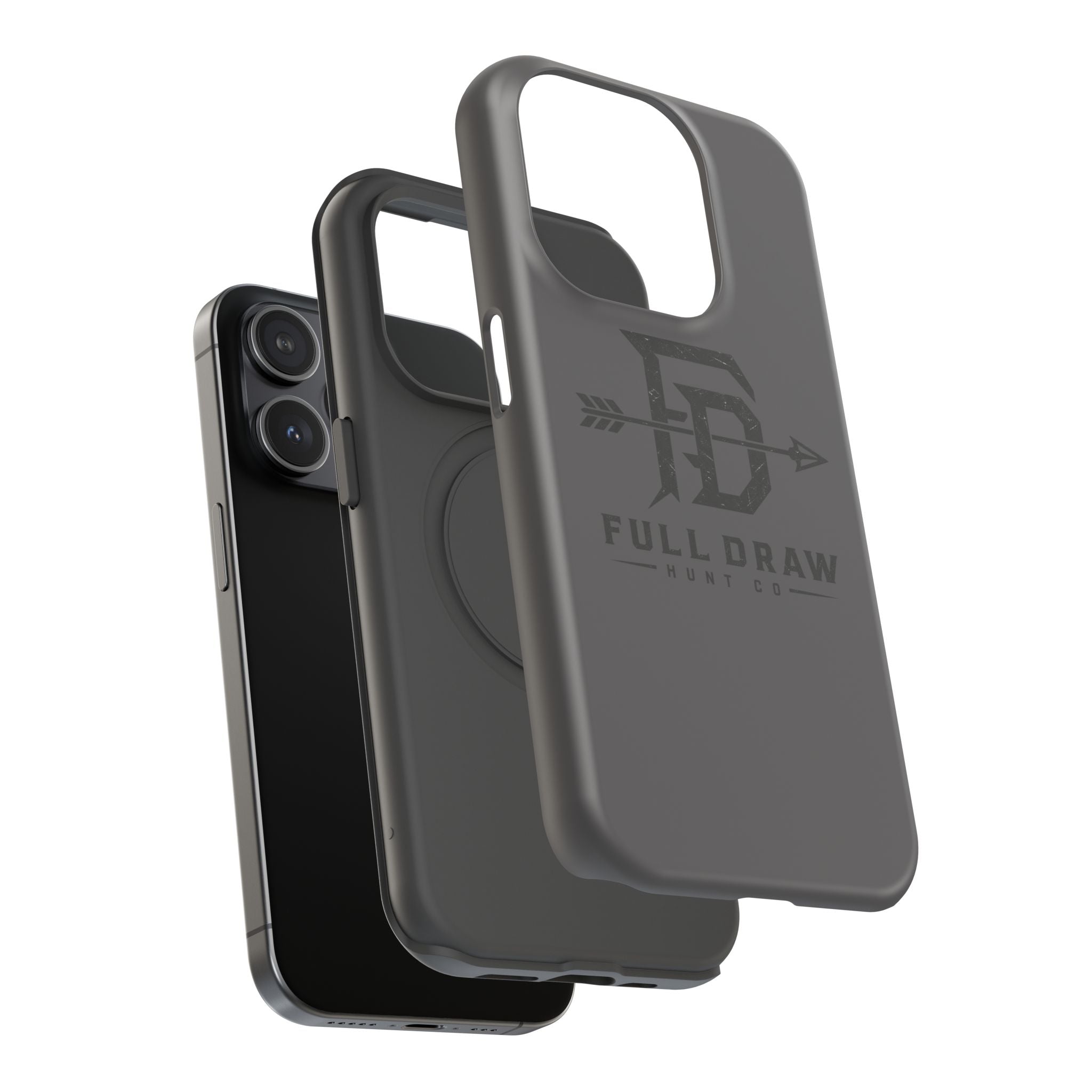 Full Draw Hunt Co. Impact-Resistant Phone Case — Rugged Archer Logo Protective Case