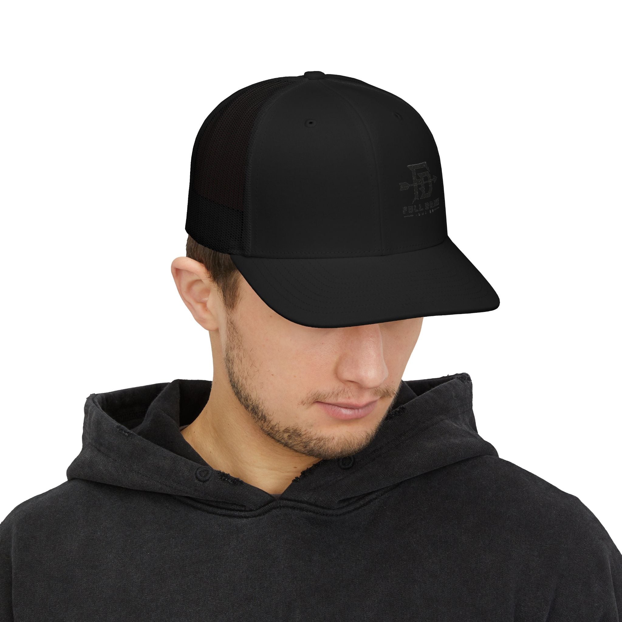 Full Draw Logo Snapback Trucker Cap