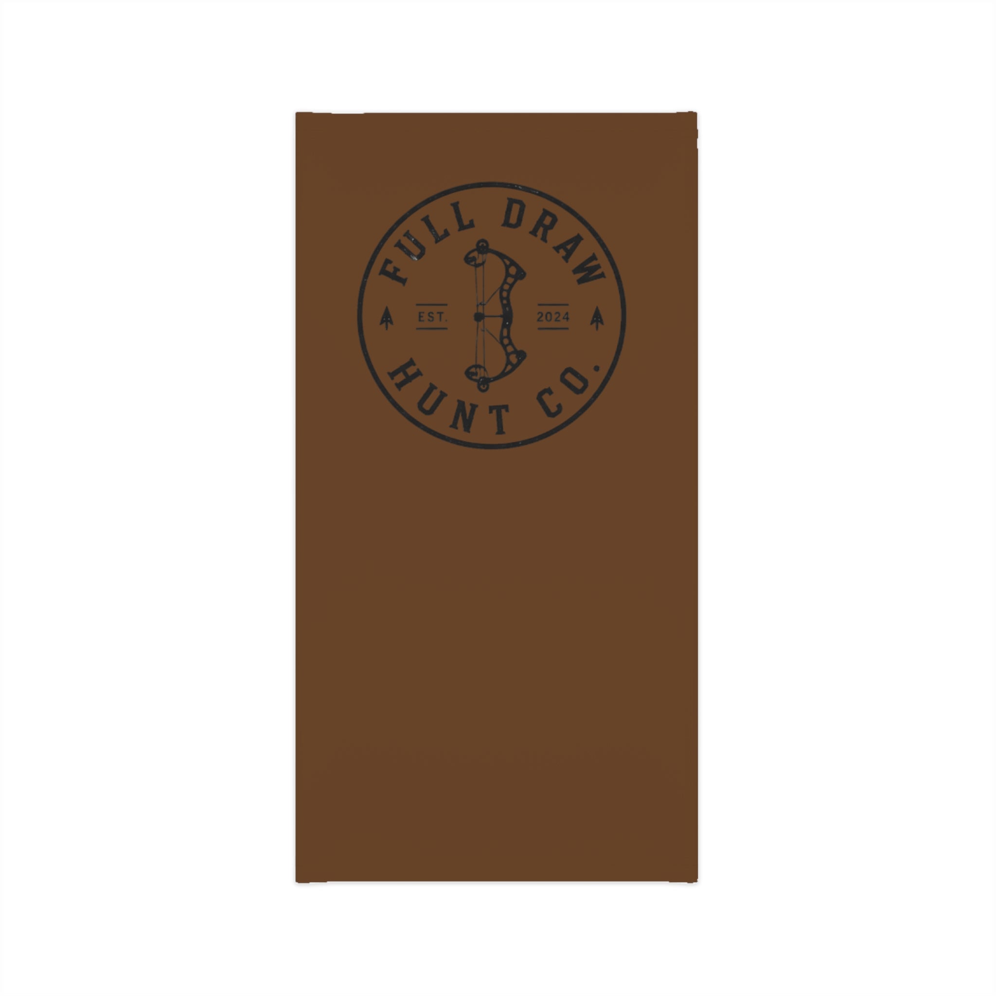 Full Draw Hunt Co. Lightweight Neck Gaiter — Brown Hunting Face Cover