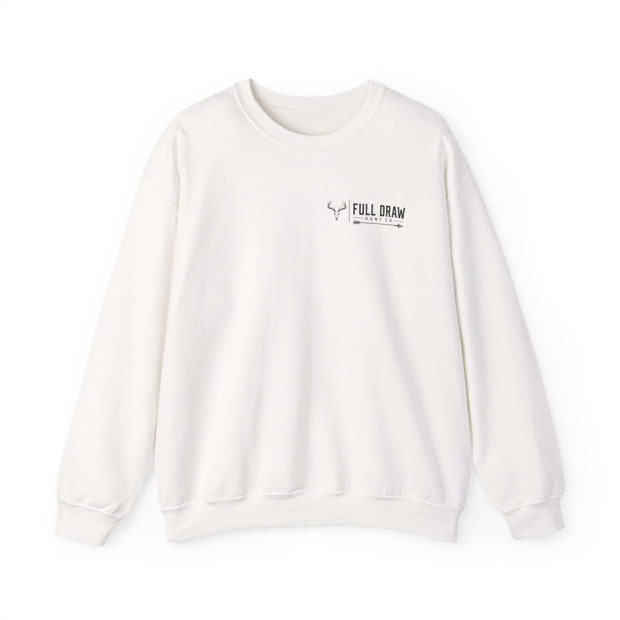 Hunting Crewneck Sweatshirt – "Full Draw Hunt Co." Mountain Sunrise Design