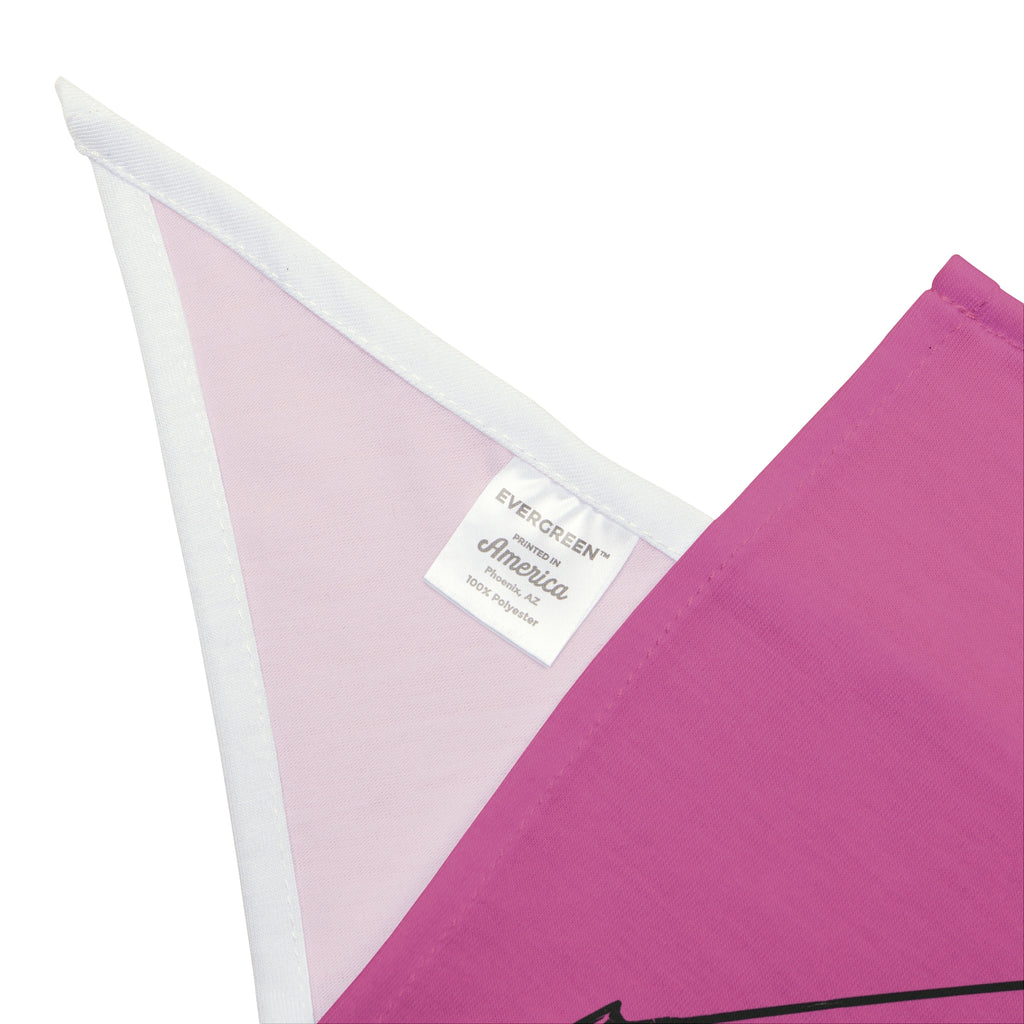 Full Draw Hunt Co. Pink Pet Bandana — Hunting Logo Dog & Cat Scarf