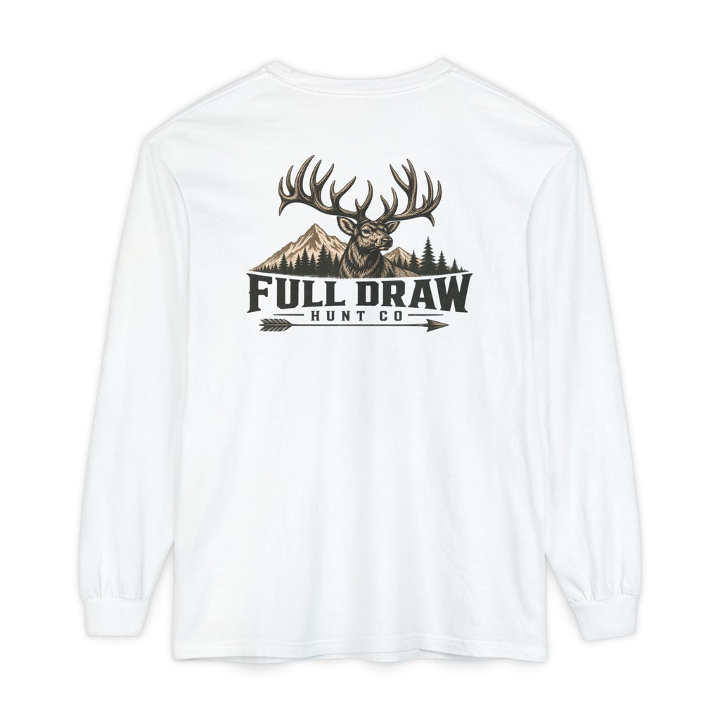 Full Draw Hunt Co. Long Sleeve Tee — Elk Logo Hunting Shirt