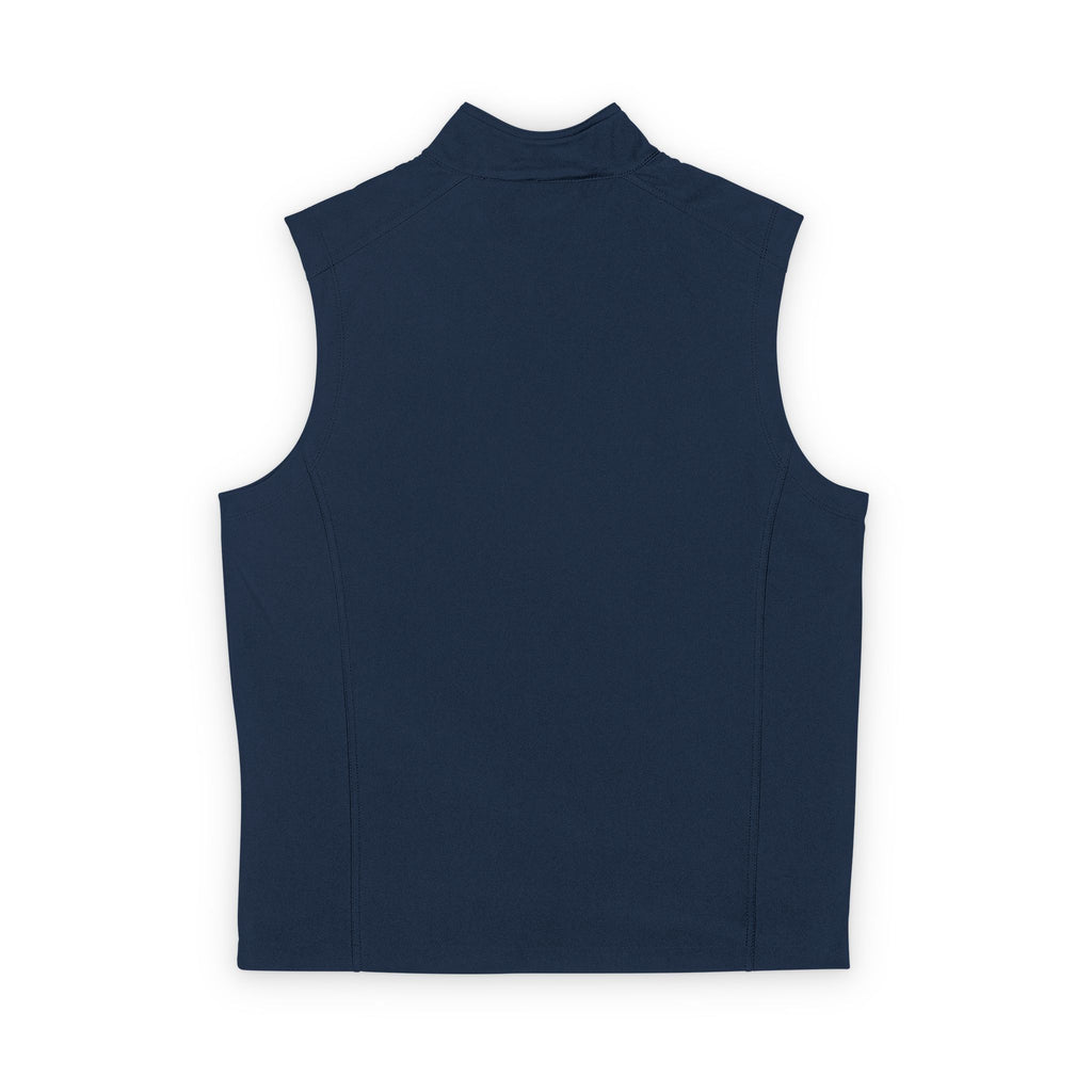 Men's Black Soft Shell Vest - Minimal Pixel 'B' Logo