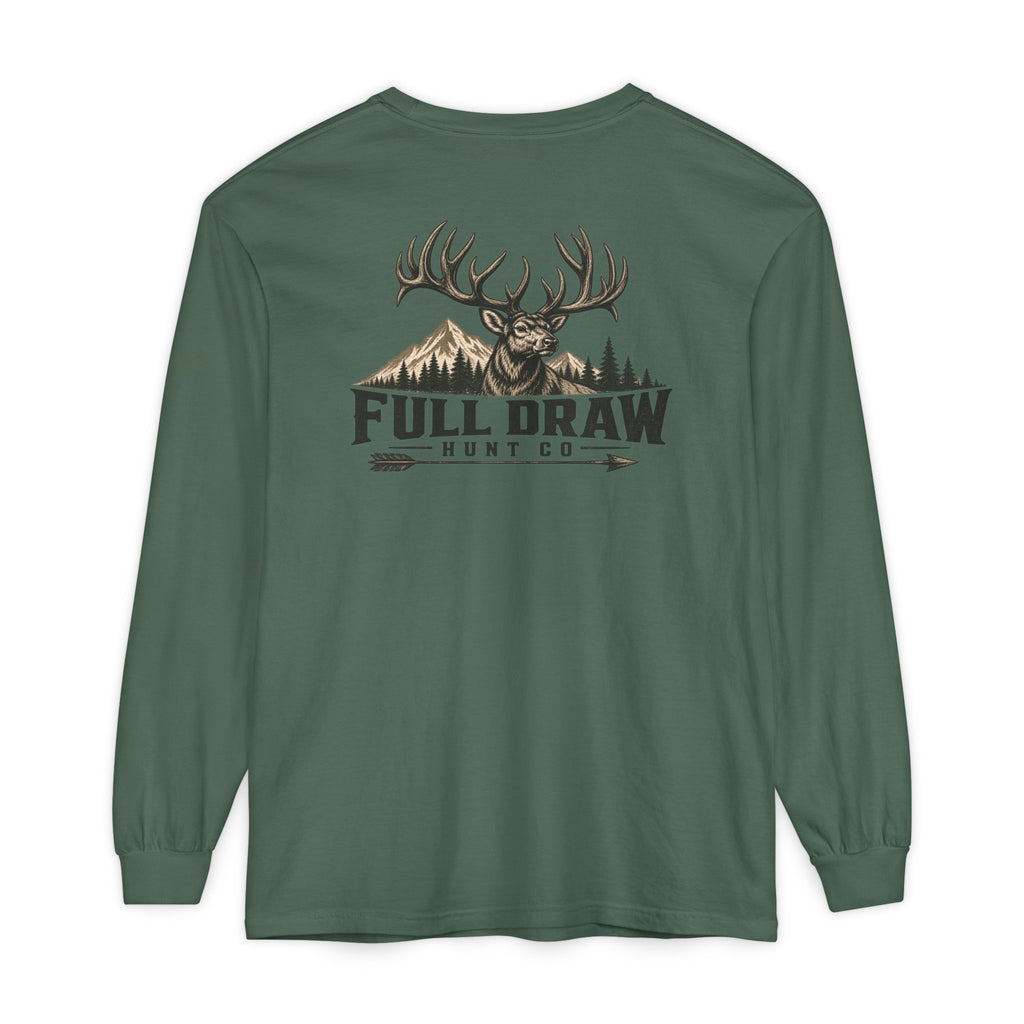 Full Draw Hunt Co. Long Sleeve Tee — Elk Logo Hunting Shirt