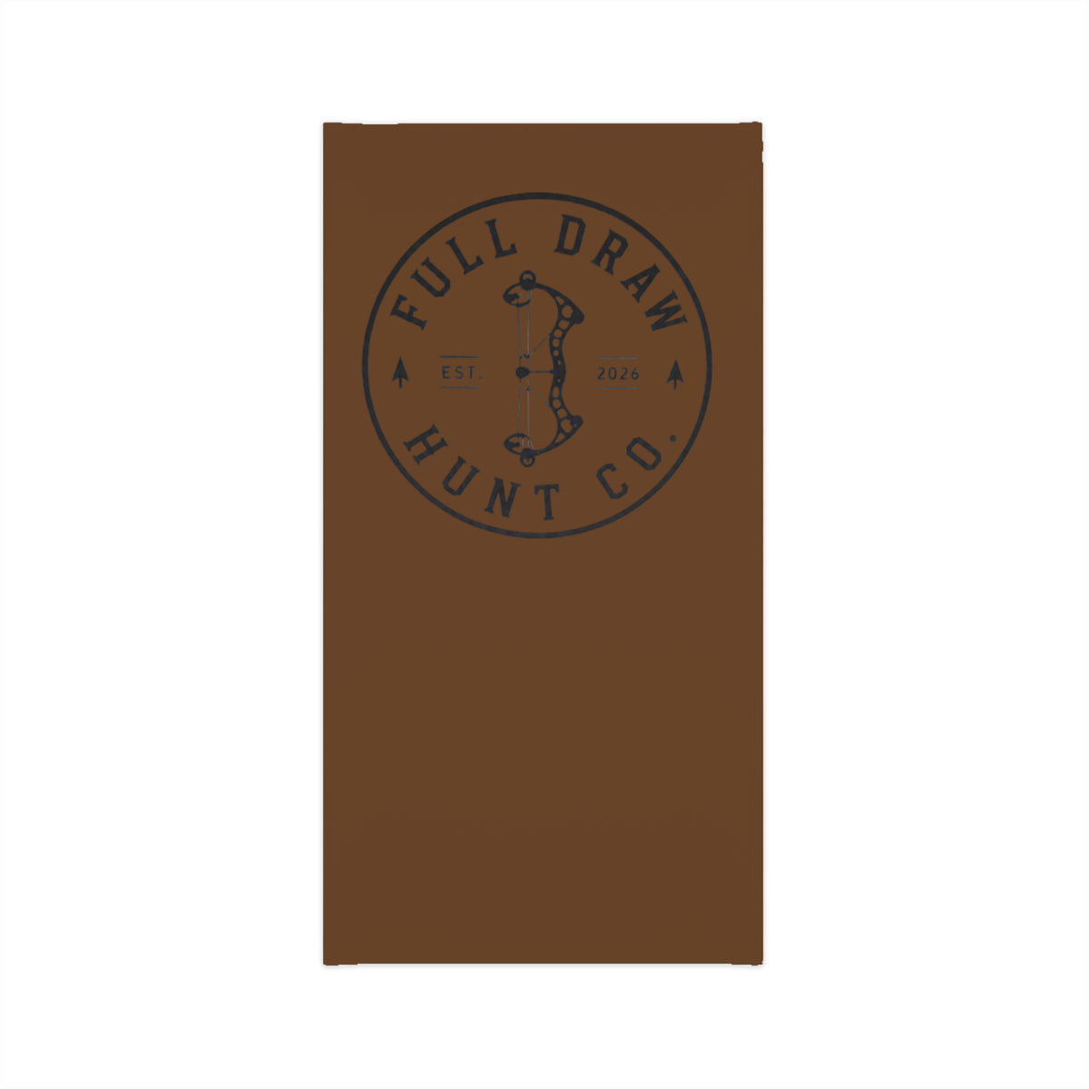 Full Draw Hunt Co. Lightweight Neck Gaiter — Brown Hunting Face Cover