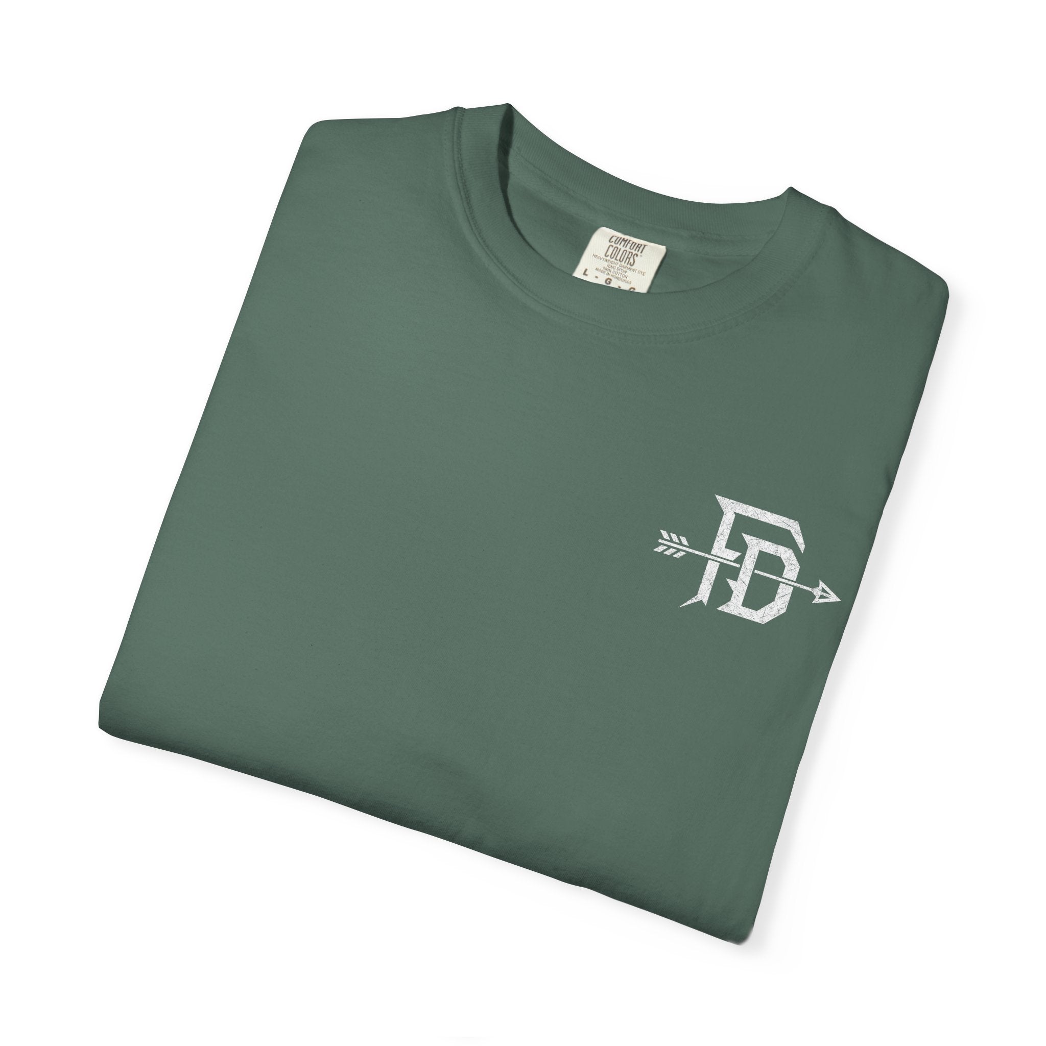 Genesis 27:3 Hunting T-Shirt — "Take Your Weapons" Faith & Outdoors Tee
