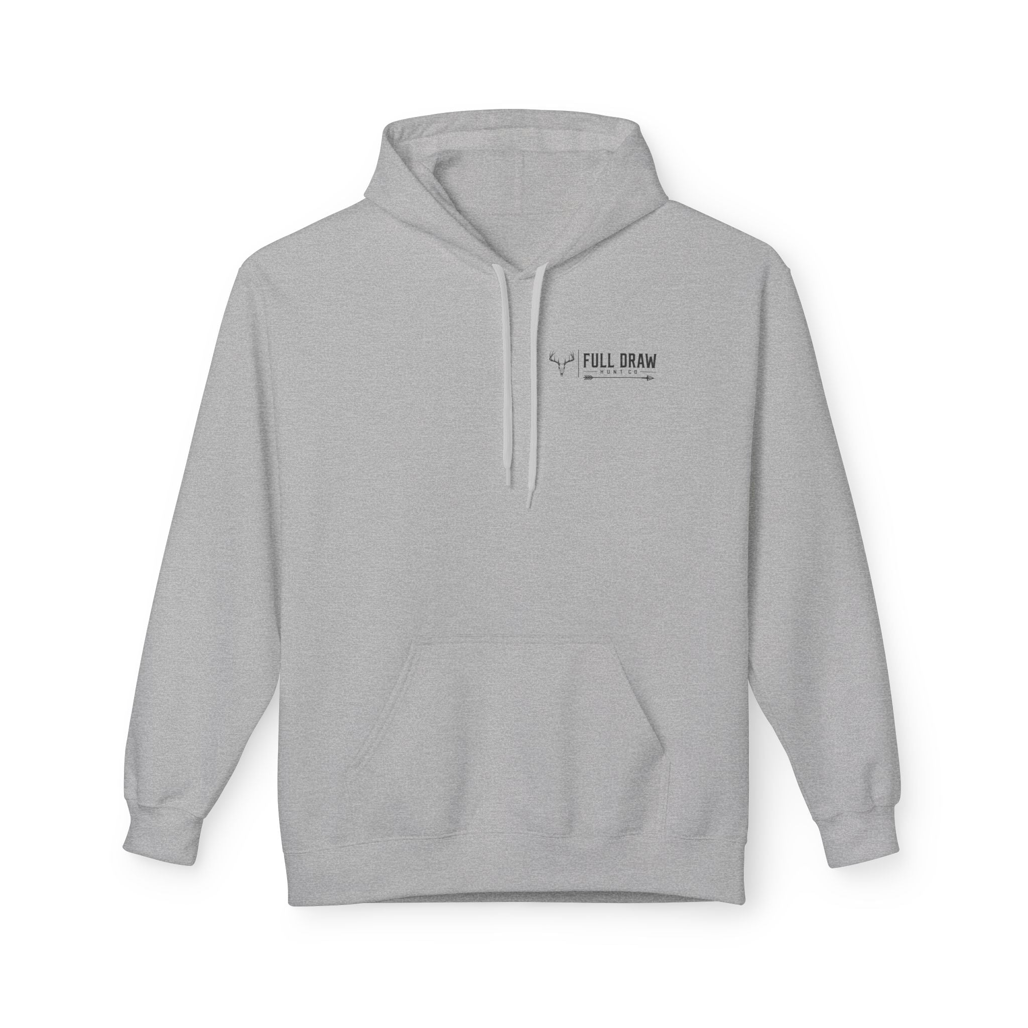 Full Draw Hunt Co. Hoodie — Retro Mountain Deer Hunting Pullover