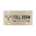 Full Draw Hunt Co. Deer Skull Vanity License Plate