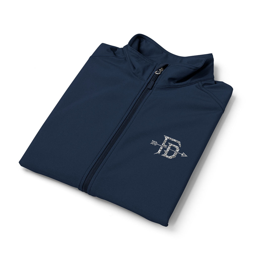 Men's Black Soft Shell Vest - Minimal Pixel 'B' Logo