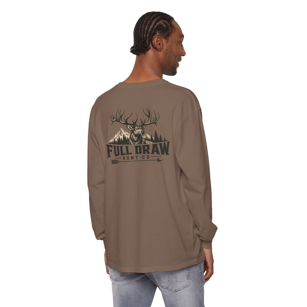 Full Draw Hunt Co. Long Sleeve Tee — Elk Logo Hunting Shirt