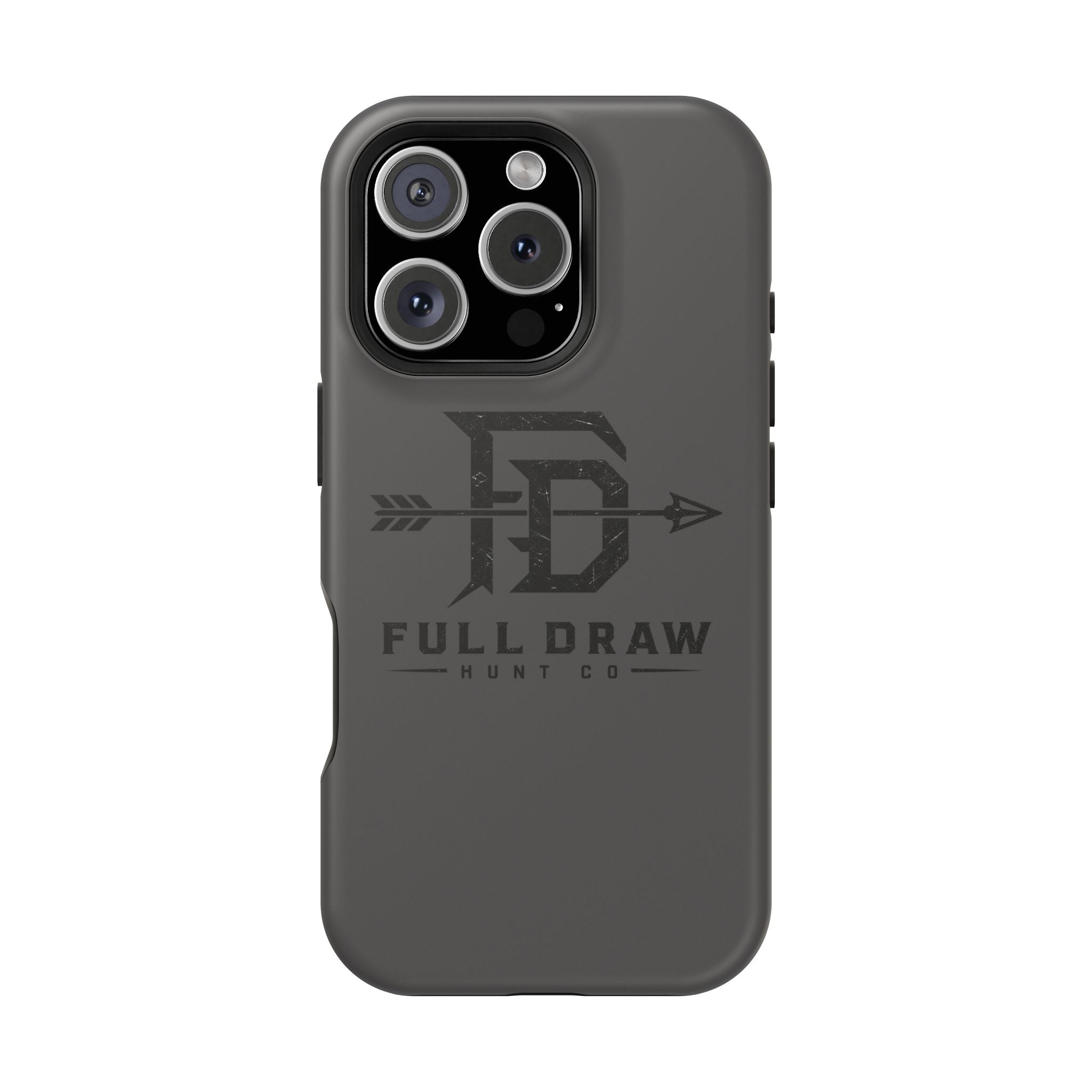 Full Draw Hunt Co. Impact-Resistant Phone Case — Rugged Archer Logo Protective Case