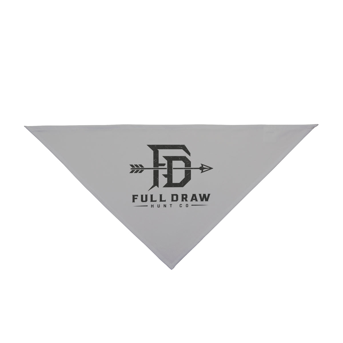 Full Draw Pet Bandana — Rustic Hunting Arrow Logo for Dogs & Cats