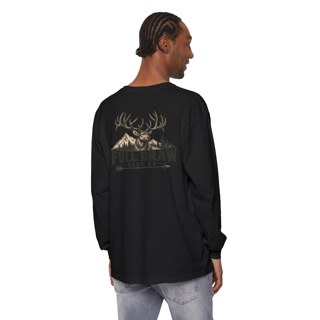 Full Draw Hunt Co. Long Sleeve Tee — Elk Logo Hunting Shirt