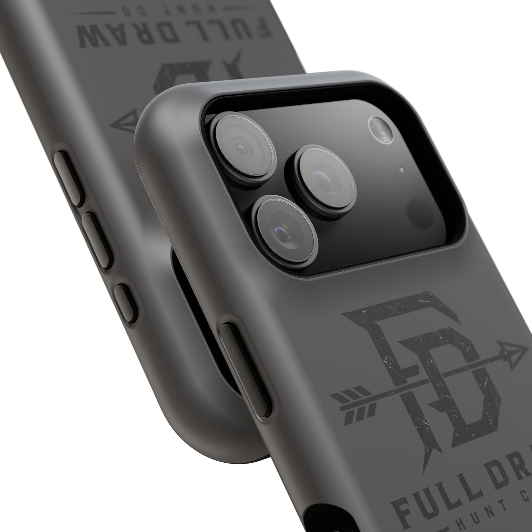 Full Draw Hunt Co. Impact-Resistant Phone Case — Rugged Archer Logo Protective Case