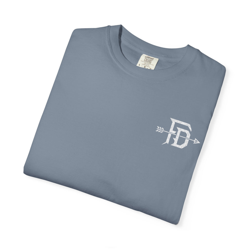 Genesis 27:3 Hunting T-Shirt — "Take Your Weapons" Faith & Outdoors Tee