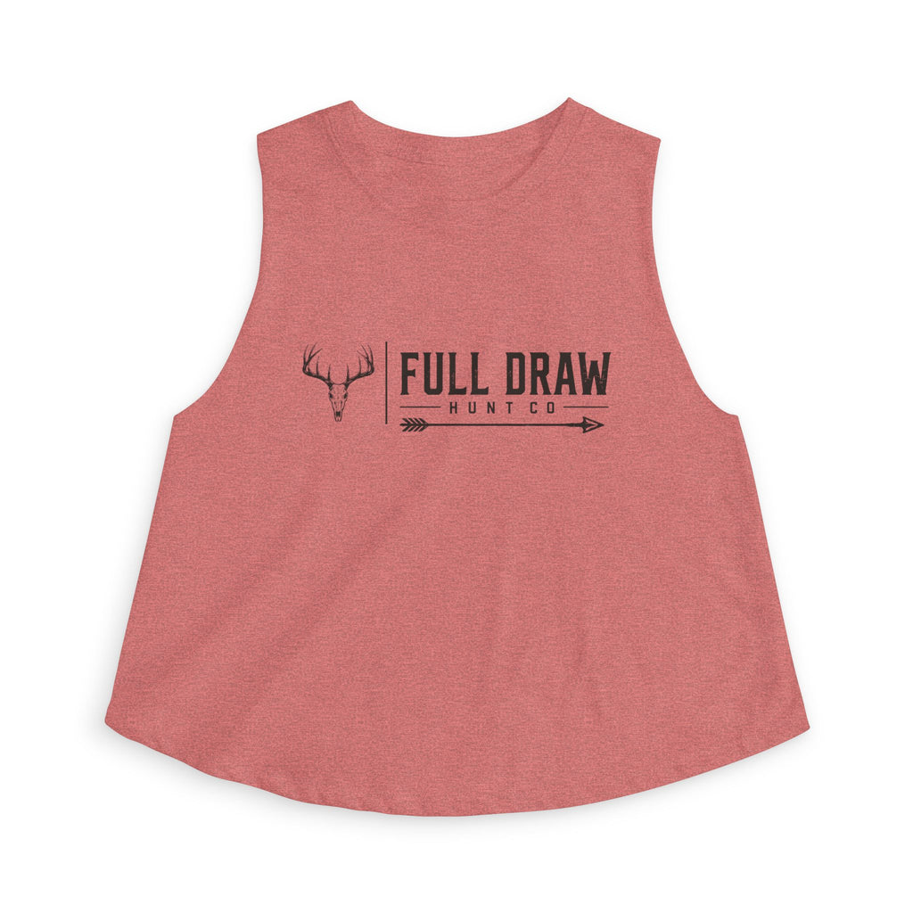 Full Draw Hunt Co. Women's Crop Top — Deer Antler Hunting Tank