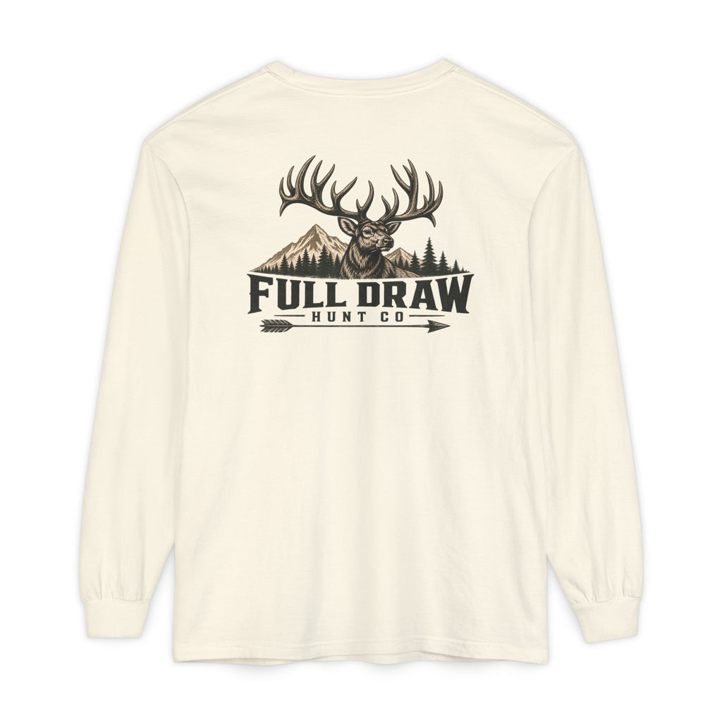Full Draw Hunt Co. Long Sleeve Tee — Elk Logo Hunting Shirt