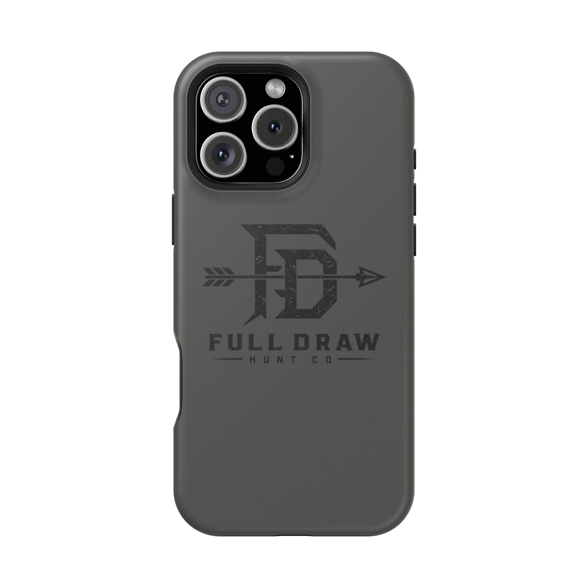 Full Draw Hunt Co. Impact-Resistant Phone Case — Rugged Archer Logo Protective Case
