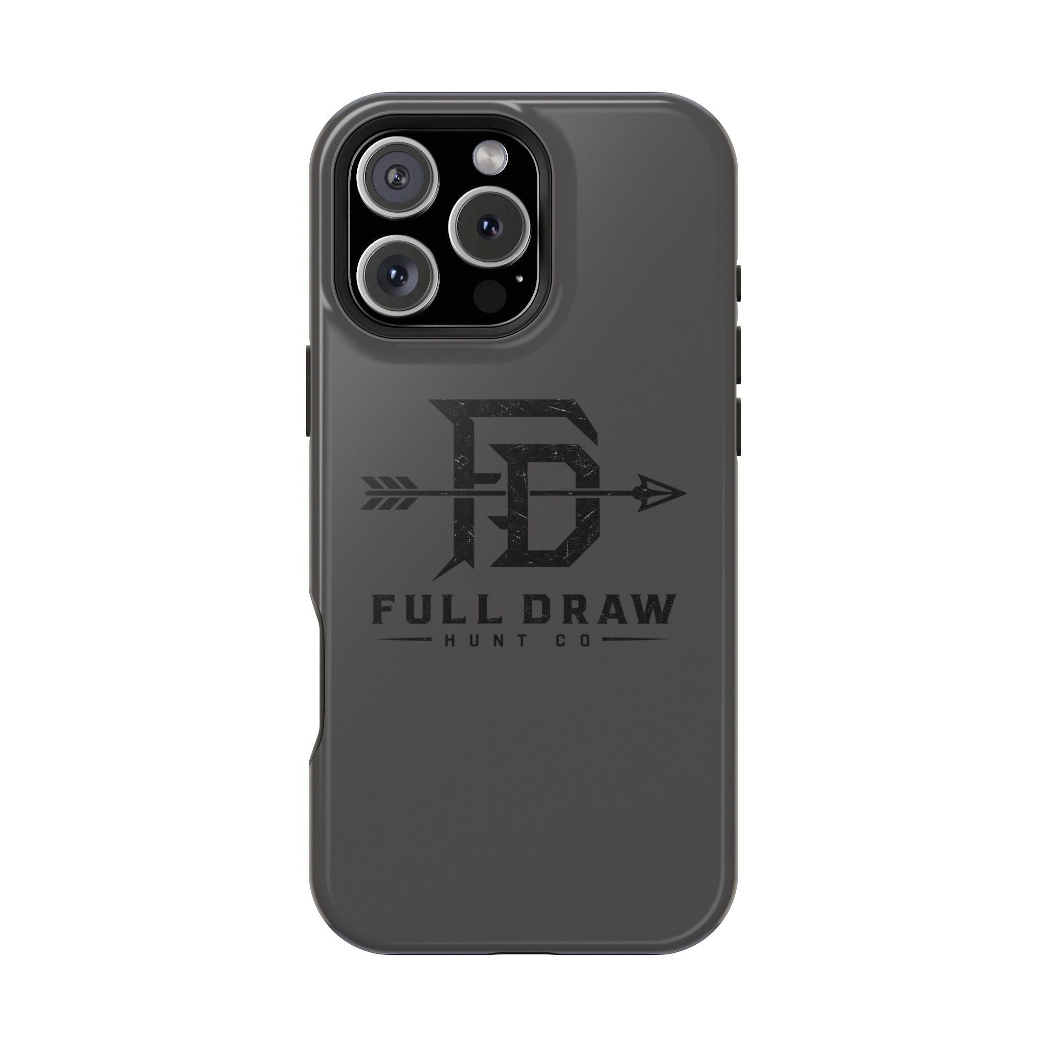 Full Draw Hunt Co. Impact-Resistant Phone Case — Rugged Archer Logo Protective Case