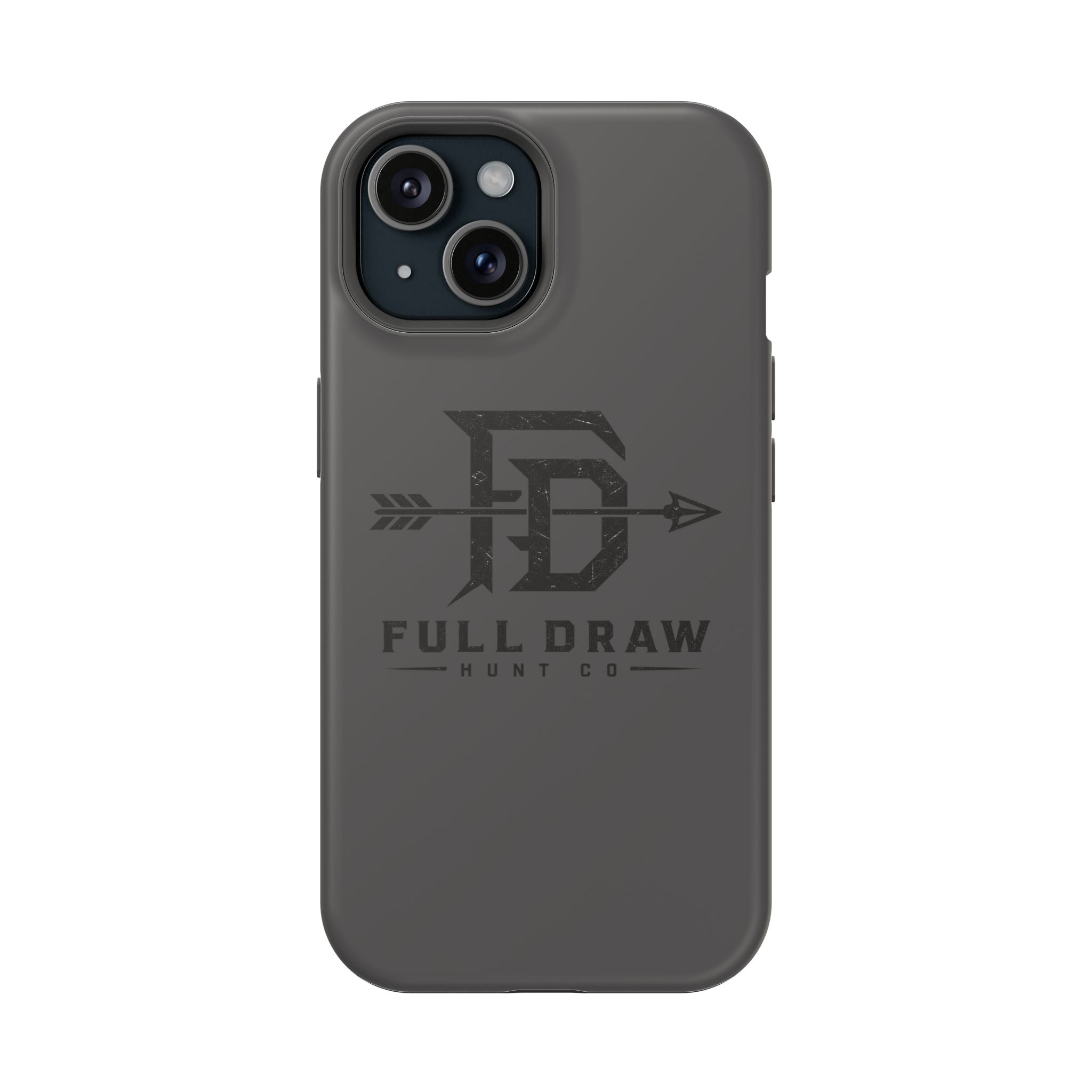 Full Draw Hunt Co. Impact-Resistant Phone Case — Rugged Archer Logo Protective Case