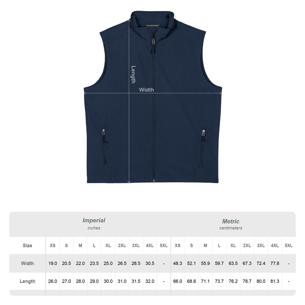 Men's Black Soft Shell Vest - Minimal Pixel 'B' Logo