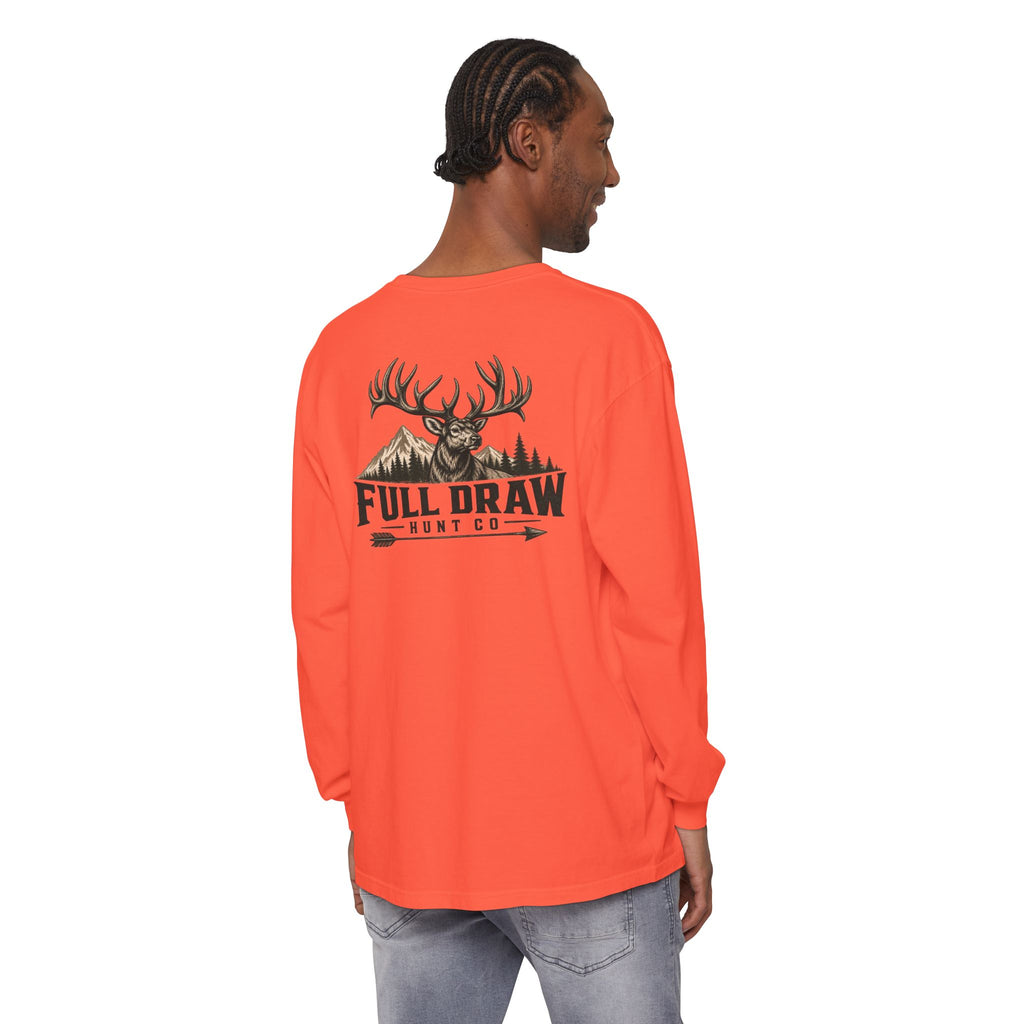 Full Draw Hunt Co. Long Sleeve Tee — Elk Logo Hunting Shirt