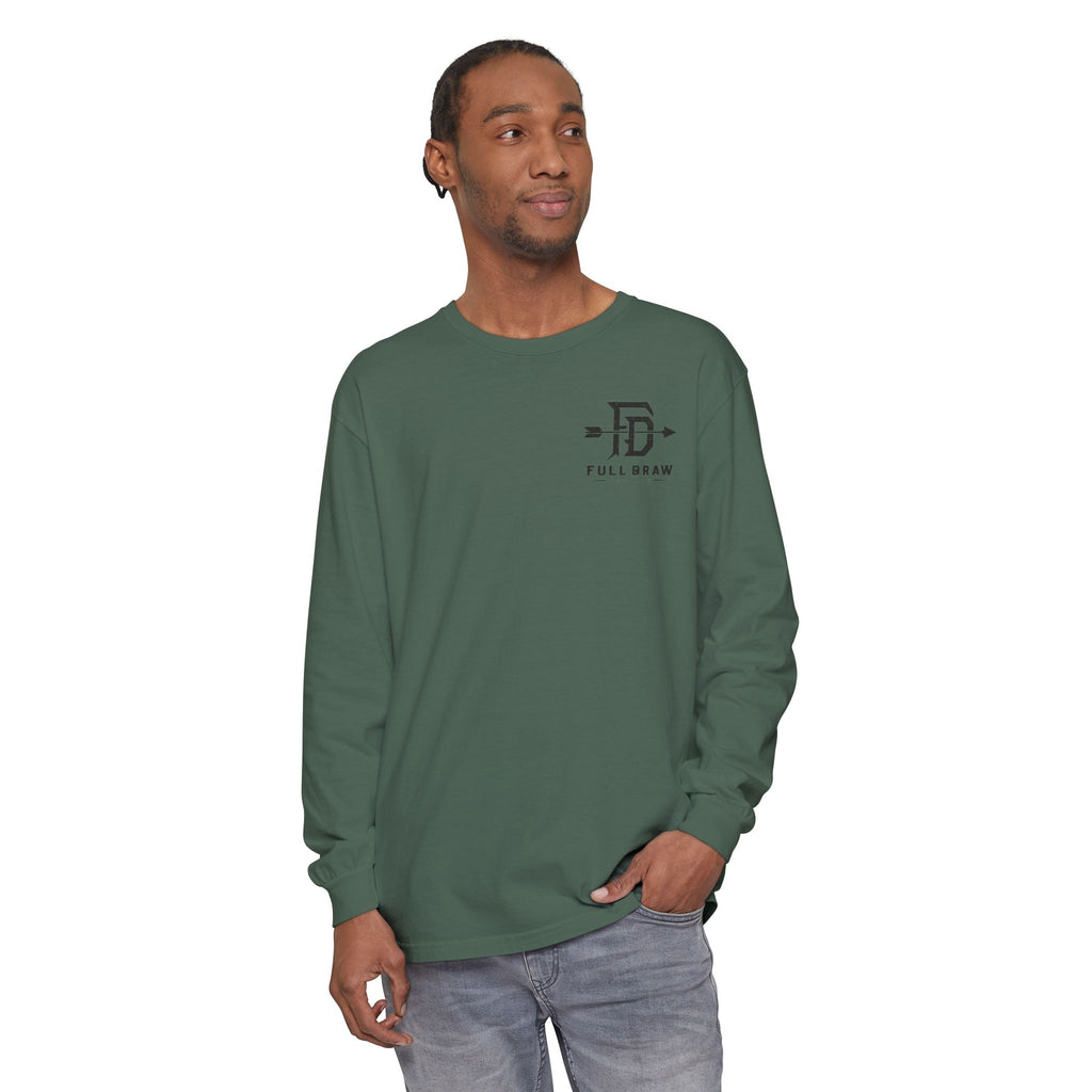 Full Draw Hunt Co. Long Sleeve Tee — Elk Logo Hunting Shirt