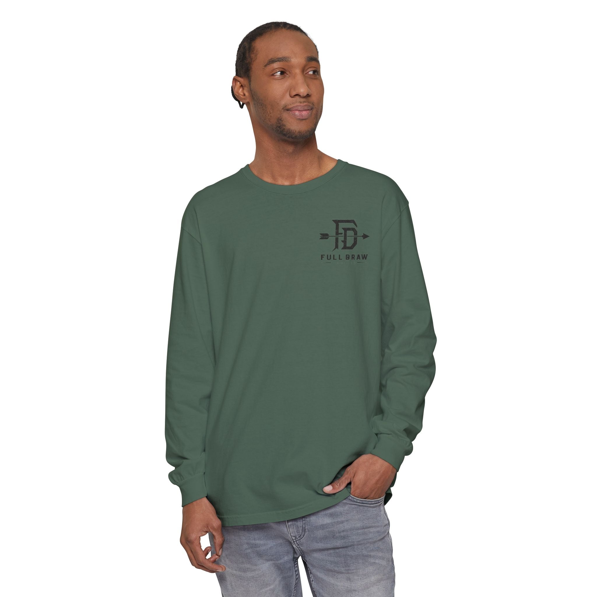 Full Draw Hunt Co. Long Sleeve Tee — Elk Logo Hunting Shirt
