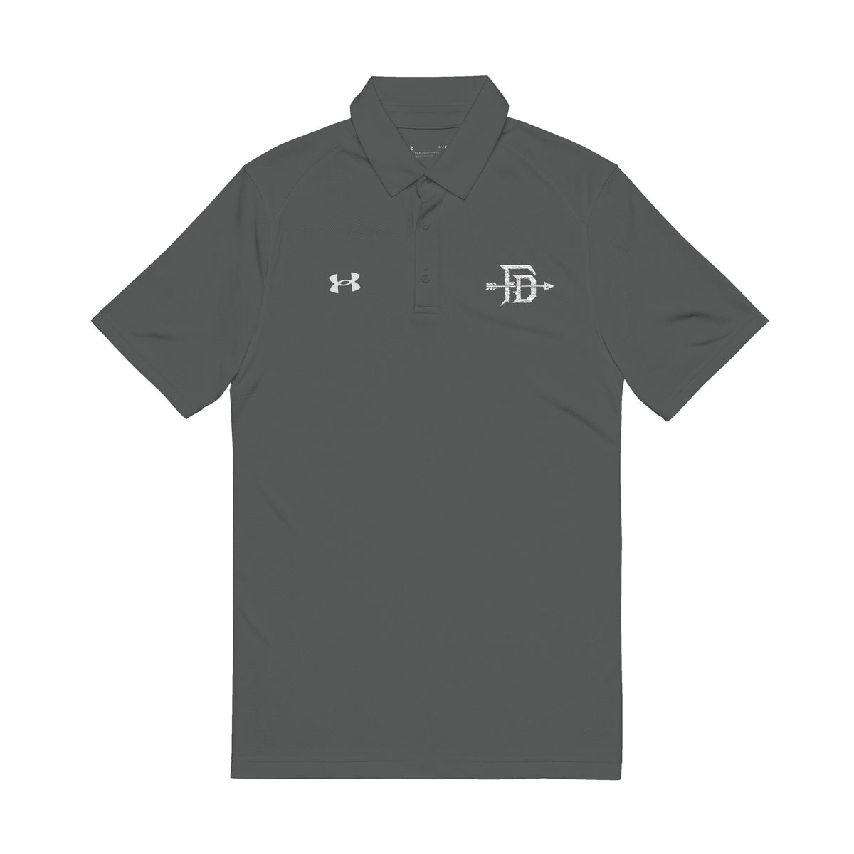 Embroidered Black Men’s Polo Shirt – Under Armour Performance Polo with FD Logo
