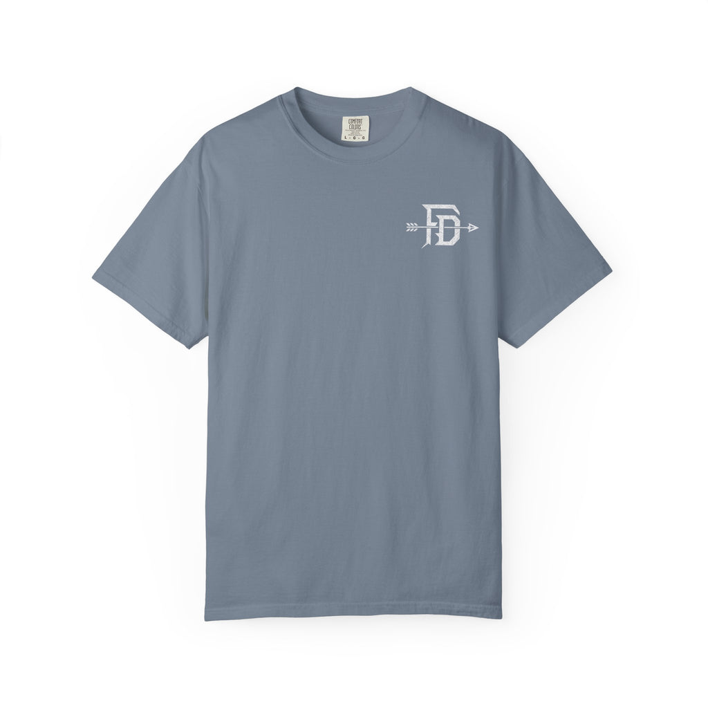 Genesis 27:3 Hunting T-Shirt — "Take Your Weapons" Faith & Outdoors Tee