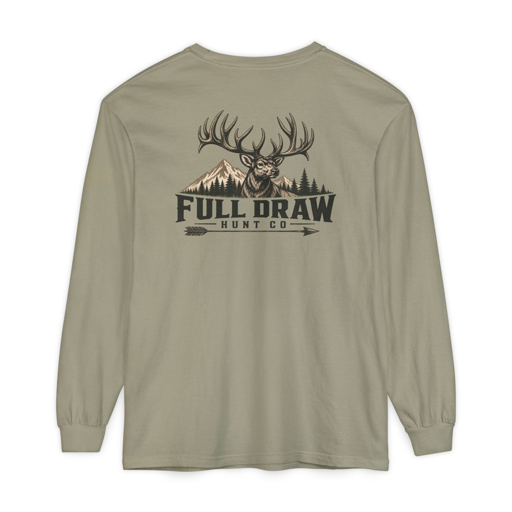 Full Draw Hunt Co. Long Sleeve Tee — Elk Logo Hunting Shirt