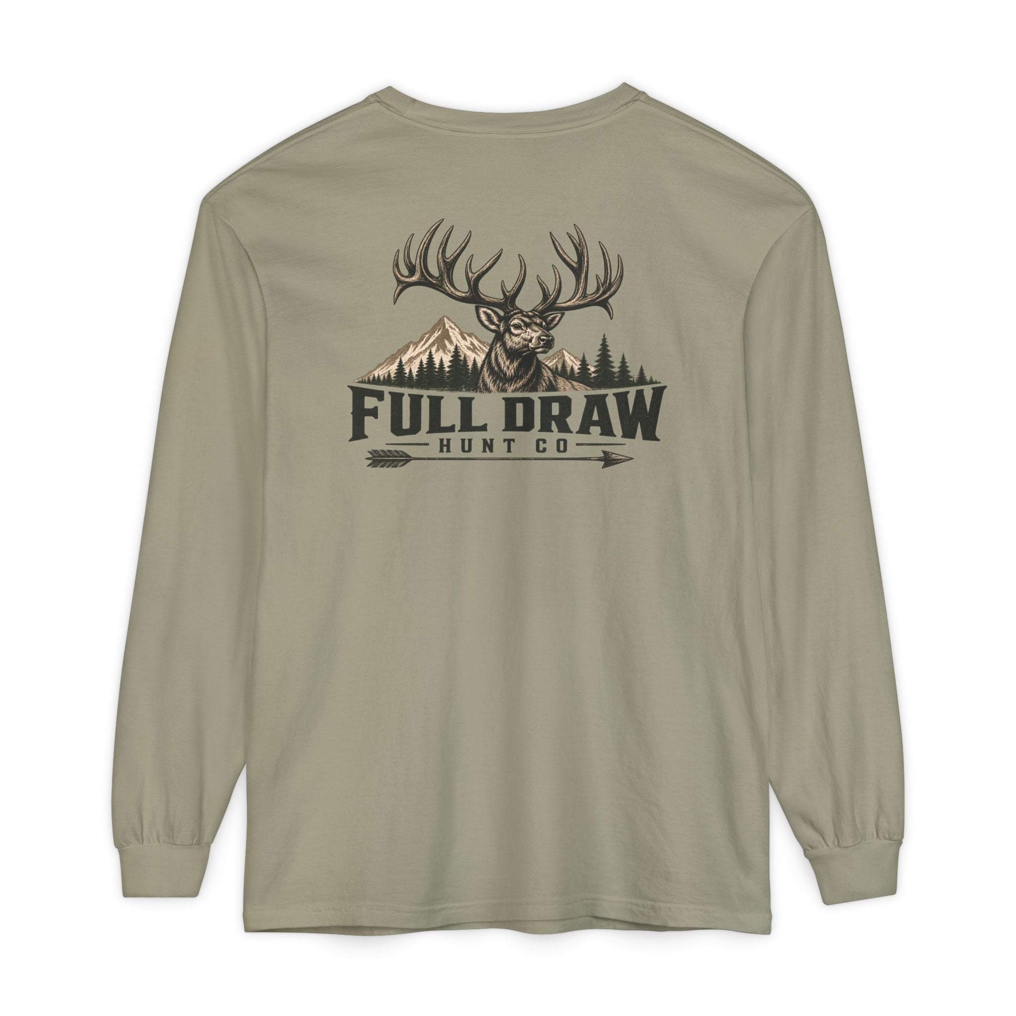 Full Draw Hunt Co. Long Sleeve Tee — Elk Logo Hunting Shirt