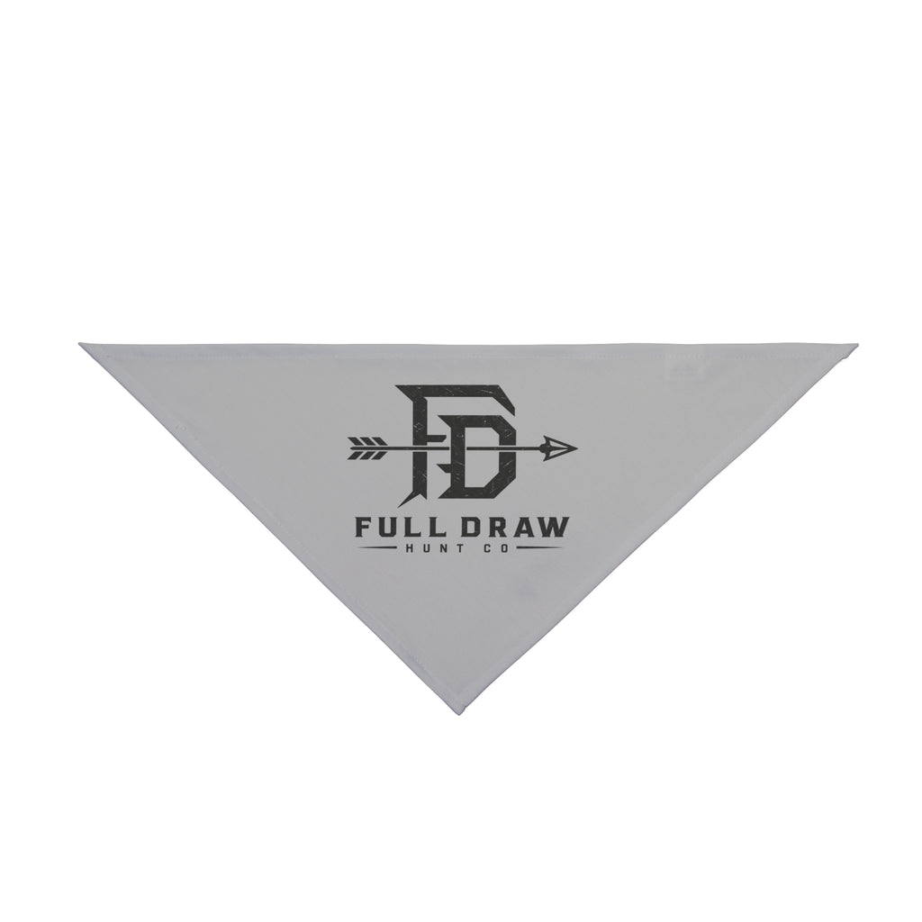Full Draw Pet Bandana — Rustic Hunting Arrow Logo for Dogs & Cats