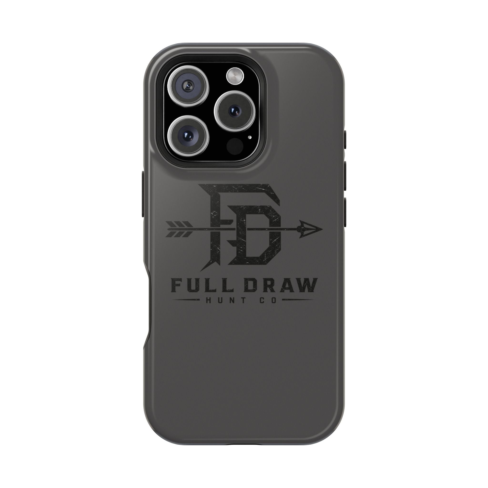 Full Draw Hunt Co. Impact-Resistant Phone Case — Rugged Archer Logo Protective Case