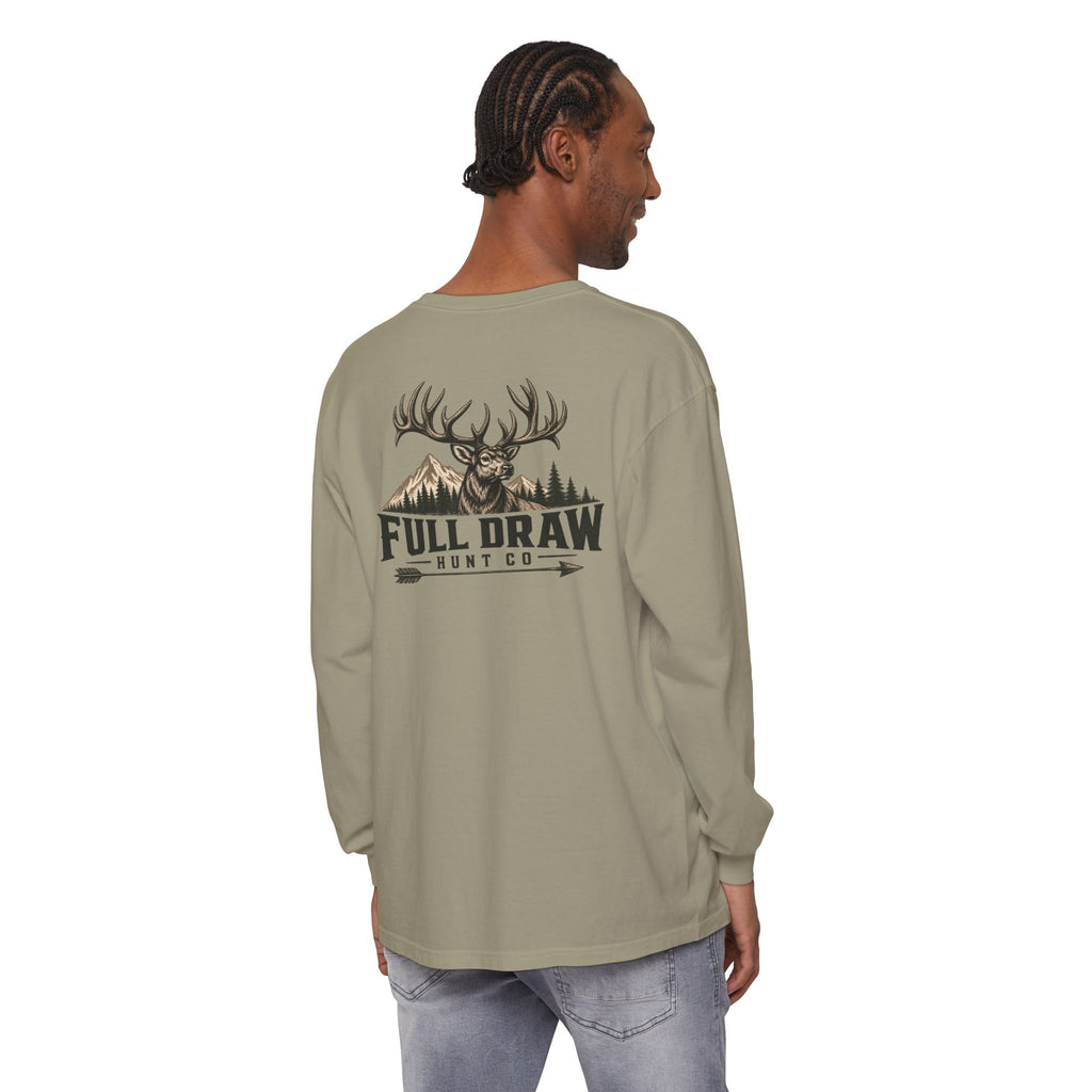 Full Draw Hunt Co. Long Sleeve Tee — Elk Logo Hunting Shirt