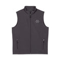 Men's Black Soft Shell Vest - Minimal Pixel 'B' Logo