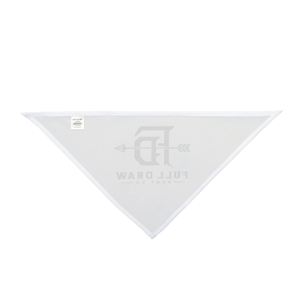 Full Draw Pet Bandana — Rustic Hunting Arrow Logo for Dogs & Cats