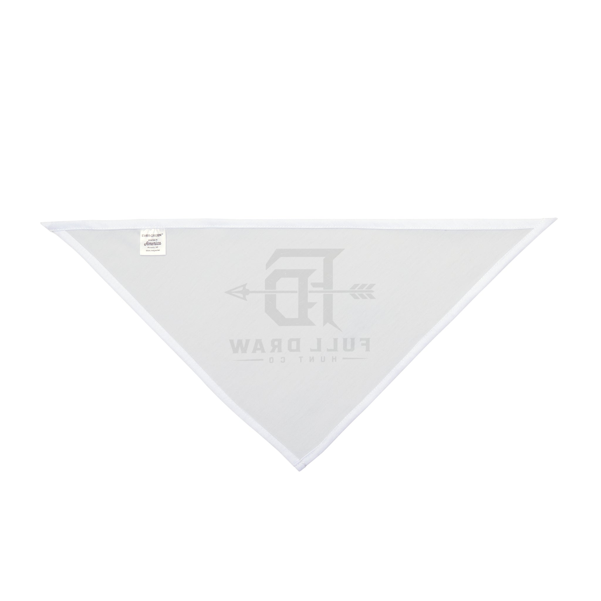 Full Draw Pet Bandana — Rustic Hunting Arrow Logo for Dogs & Cats
