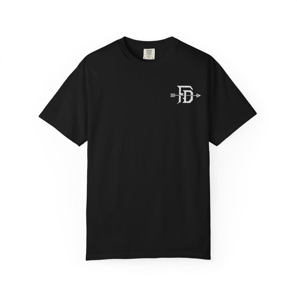 Genesis 27:3 Hunting T-Shirt — "Take Your Weapons" Faith & Outdoors Tee
