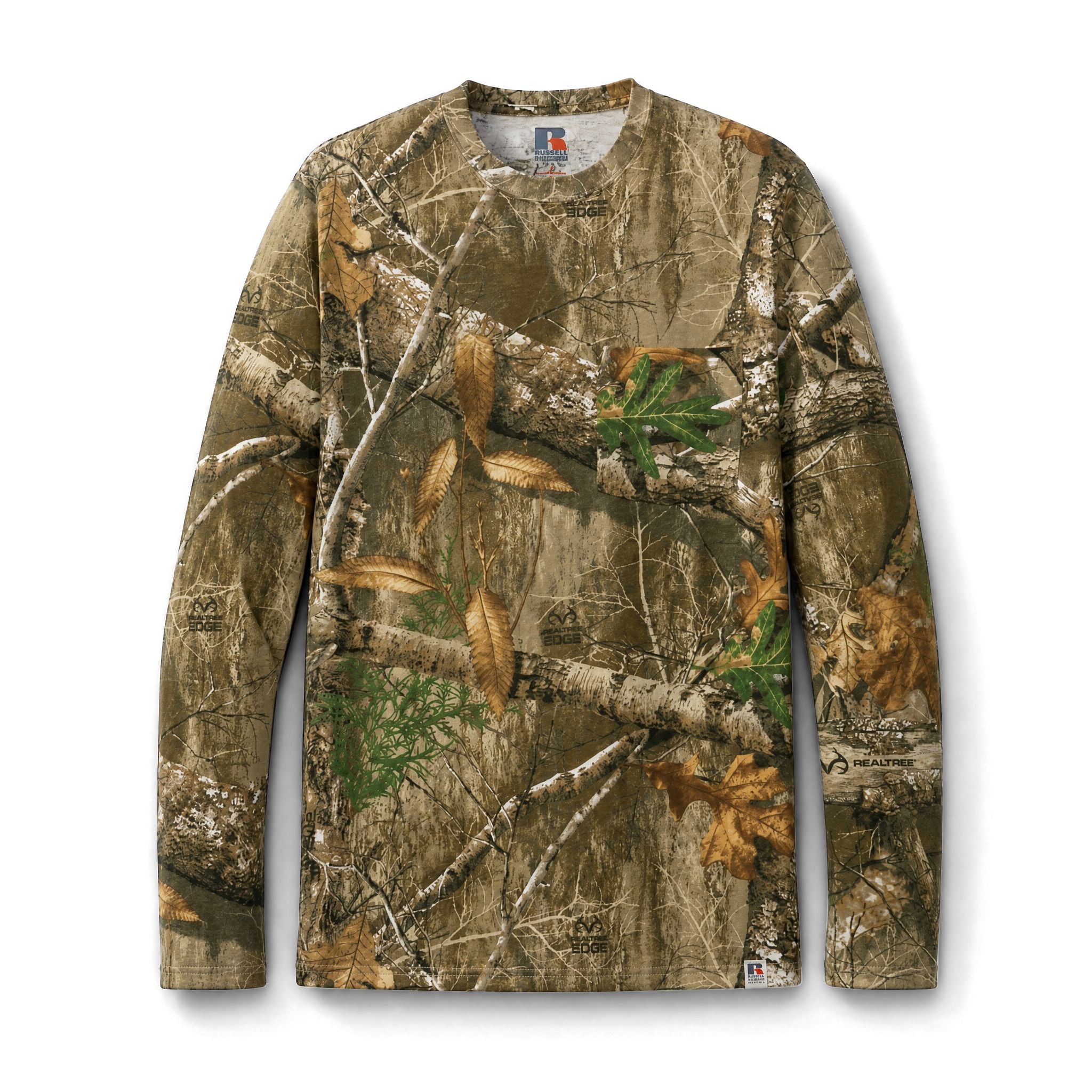 Camo Long Sleeve Tee — Full Draw Hunt Co. Pocket Tee