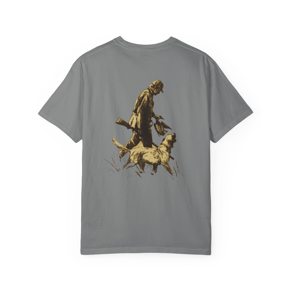 Hunter with Dogs T-Shirt – Full Draw Hunting Graphic Tee