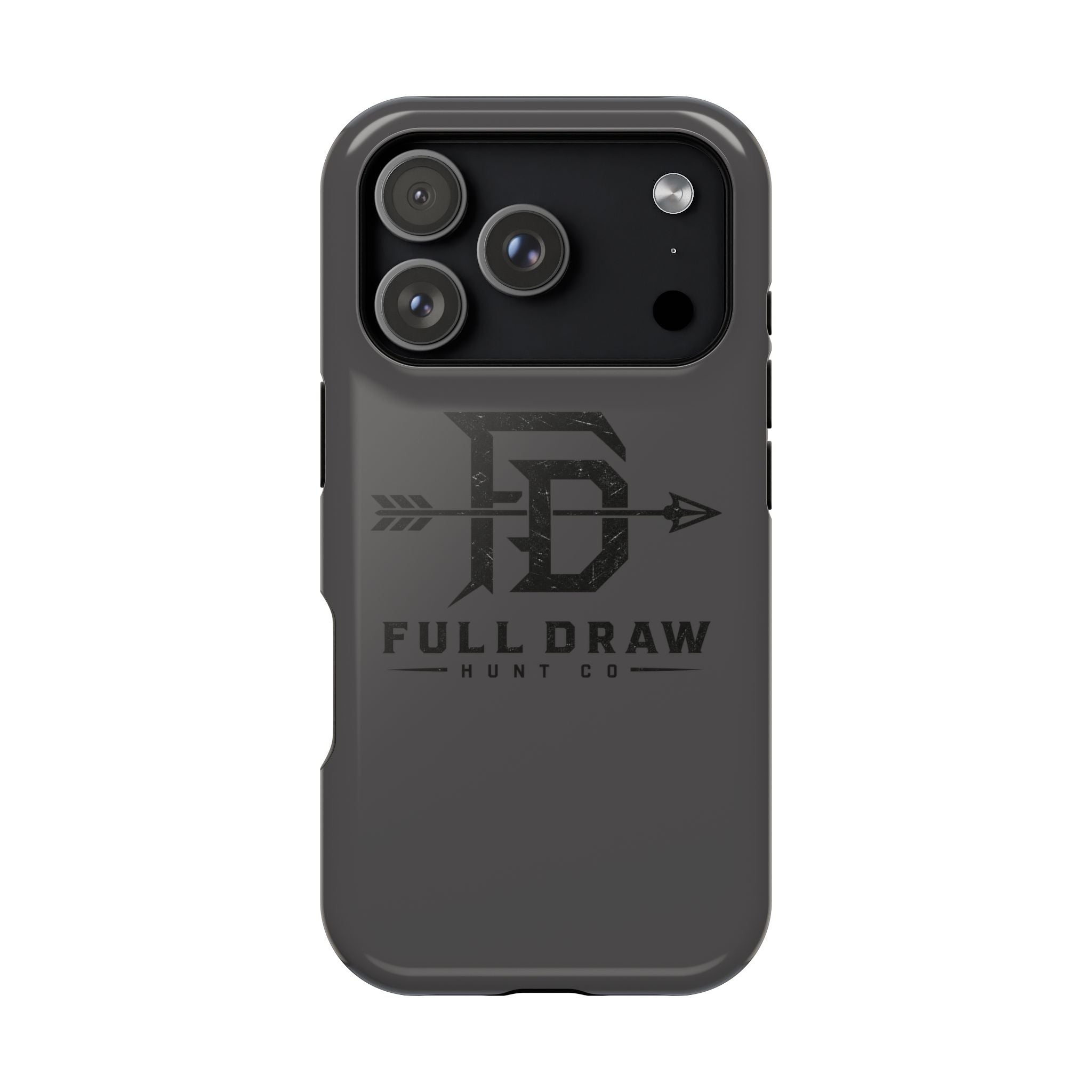 Full Draw Hunt Co. Impact-Resistant Phone Case — Rugged Archer Logo Protective Case