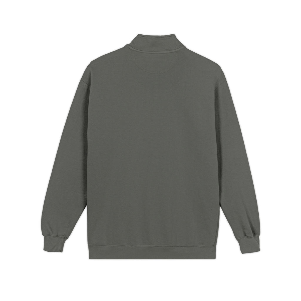 Quarter-Zip Sweatshirt — Minimalist 'FD' Logo Pullover