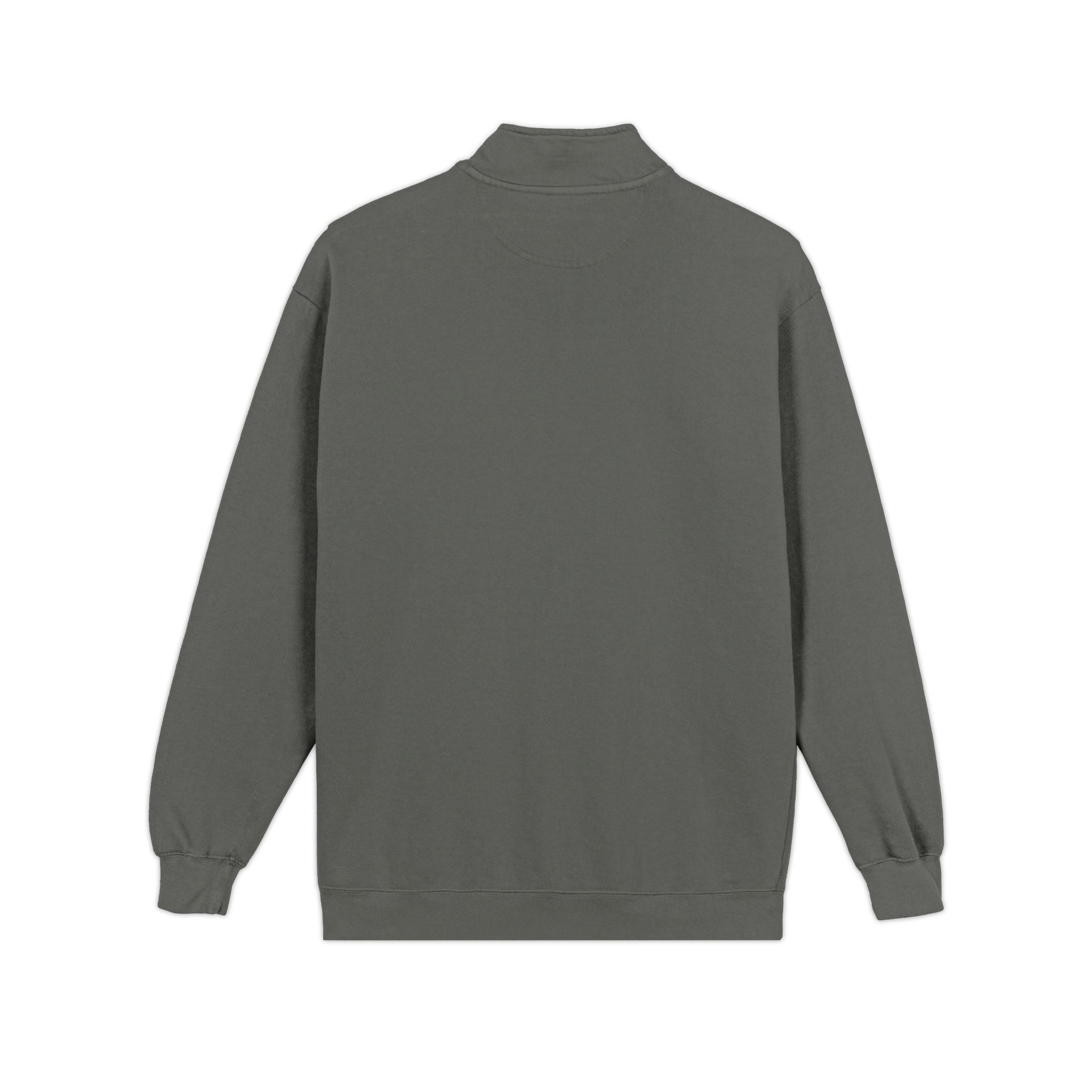 Quarter-Zip Sweatshirt — Minimalist 'FD' Logo Pullover